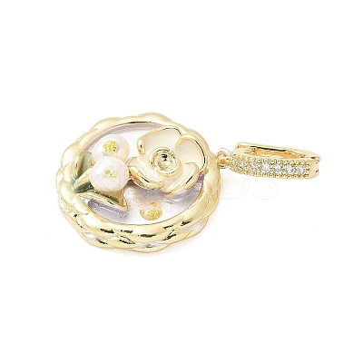 Brass Enamel Pendants KK-F886-03G-06-1