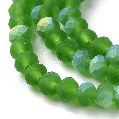 Imitation Jade Glass Beads Strands EGLA-A034-T2mm-MB11-1