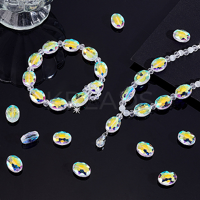 1 Strand Electroplate Glass Beads Strands GLAA-PH0004-31-1