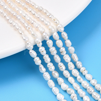 Natural Cultured Freshwater Pearl Beads Strands LS-PEAR-N012-02N-1