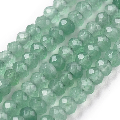 Dyed Natural Malaysia Jade Rondelle Beads Strands X-G-E316-2x4mm-40-1