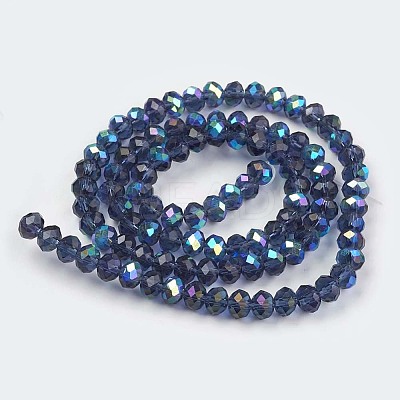 Electroplate Glass Beads Strands LS-EGLA-A044-T2mm-L12-1