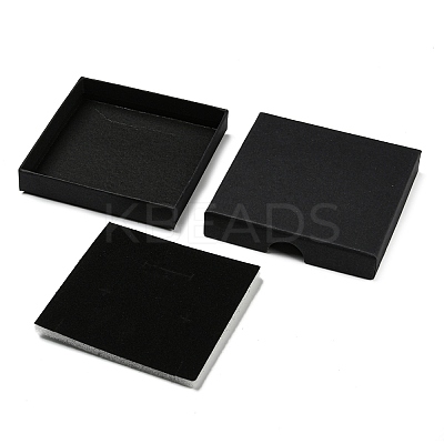Square Cardboard Paper Jewelry Box CON-D014-01C-02-1