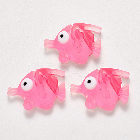 Translucent Frosted Resin Cabochons CRES-N022-13-1