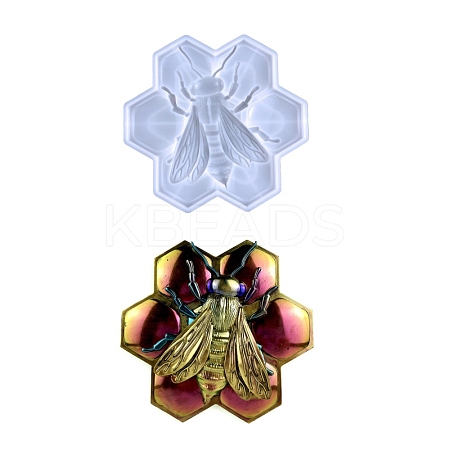 DIY Honeycomb & Bees Wall Decoration Silicone Molds DIY-A034-28B-1