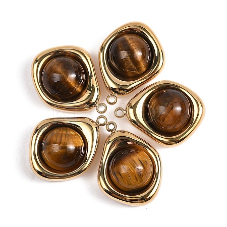 Natural Tiger Eye Pendants STAS-L022-487G-02-1