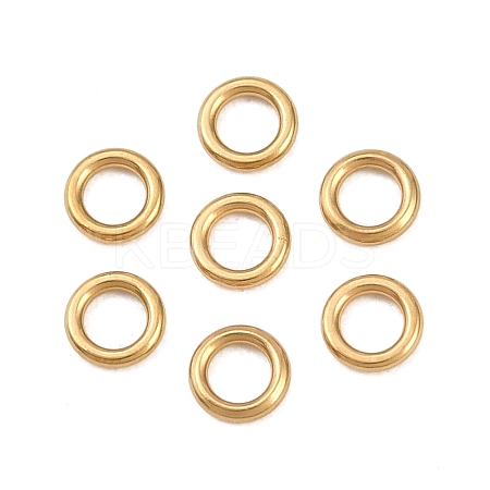 Ion Plating(IP) 304 Stainless Steel Closed Jump Rings STAS-G393-06G-14-1