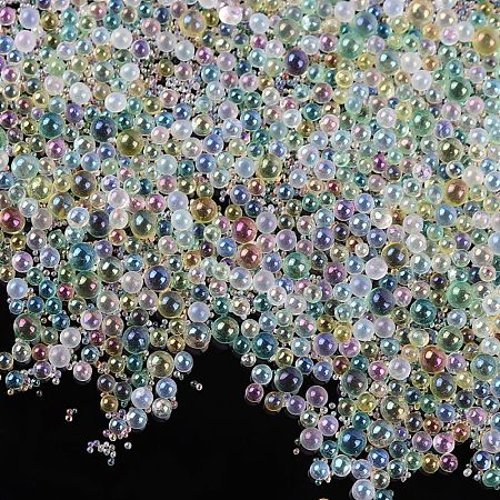AB-Color Plated DIY 3D Nail Art Decoration Mini Glass Beads EGLA-TAC0001-02C-1
