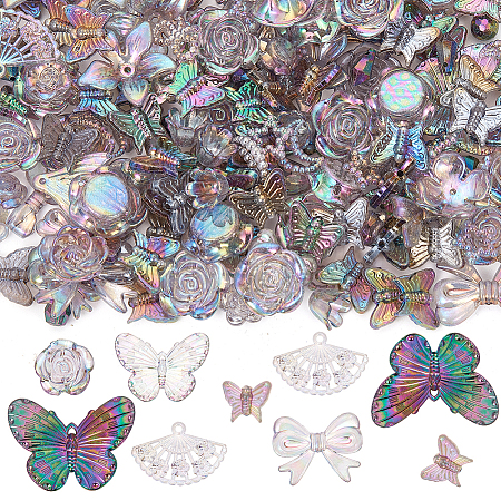 100G Resin Charms and Beads DIY Jewelry Making Findings Kit OHAR-SC0003-01A-1