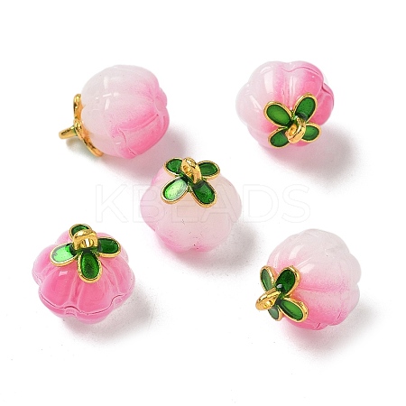Glass Charms GLAA-P072-04G-04-1