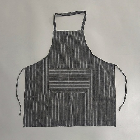 Stripe Cotton Sleeveless Apron AJEW-WH20075-004-1