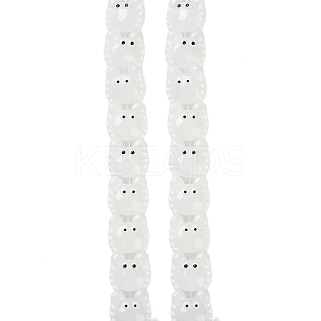 Transparent Glass Beads Strands LAMP-L078-010I-1