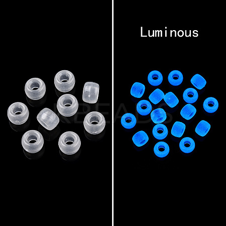 Transparent & Luminous Plastic Beads KY-T025-01-H09-1