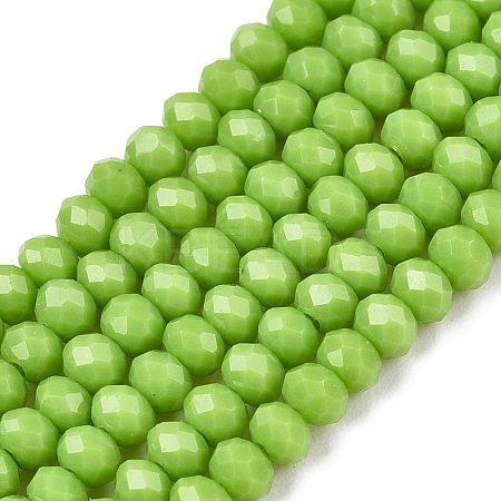 Opaque Solid Color Imitation Jade Glass Beads Strands EGLA-A044-P2mm-D30-1