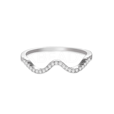SHEGRACE Simple Fashion Sterling Silver Finger Ring JR66A-1