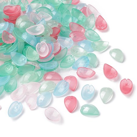 Transparent Spray Painted Glass Pendants GLAA-S183-15-1