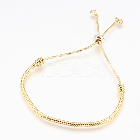 Adjustable Brass Bolo Bracelets BJEW-P218-05G-1