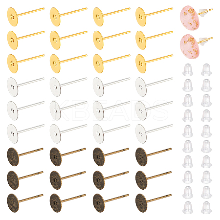 300Pcs 3 Colors Stud Earring Findings UNKW-UN0056-67-1