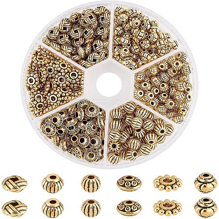 Gear Tibetan Style Alloy Spacer Beads PALLOY-NB0001-94G-NF-1