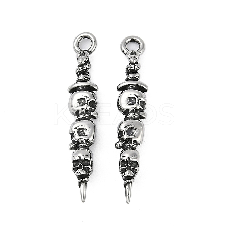 316 Surgical Stainless Steel Pendants STAS-G349-04B-AS-1