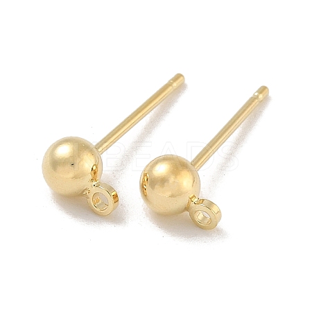 Brass Studs Earring Findings KK-H503-29G-03-1