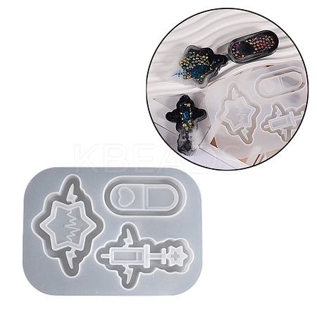 DIY Medical Theme & Demon Wing Quicksand Pendant Silicone Molds SIMO-PW0013-02A-1