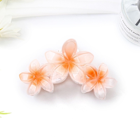 Flower Plastic Claw Hair Clips PW-WGB4757-02-1