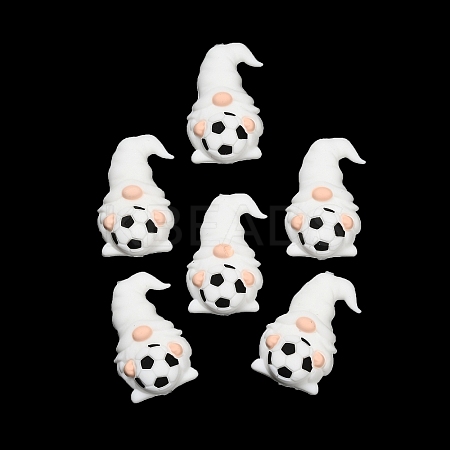 Football Theme Silicone Beads SIL-B081-01C-1
