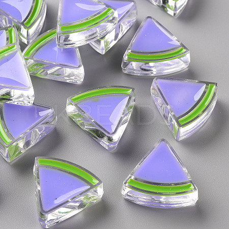 Transparent Enamel Acrylic Beads LS-TACR-S155-001J-1