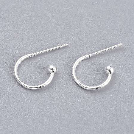 304 Stainless Steel Earring Hooks LS-X-STAS-K211-01S-1