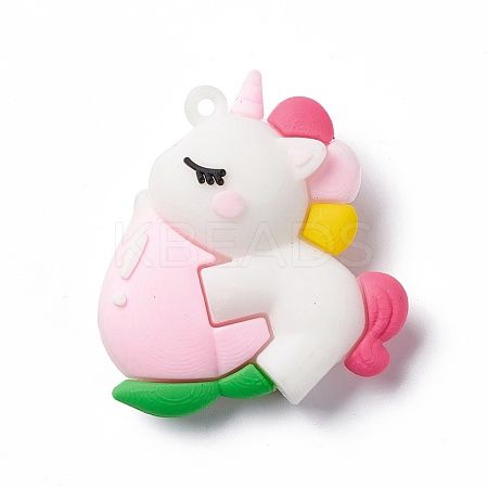 PVC Plastic Cartoon Pendants PVC-G003-01E-1