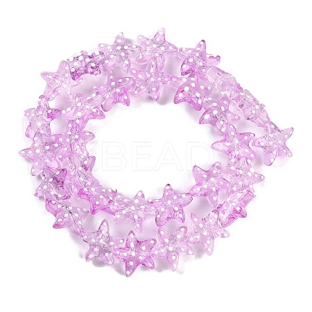 Handmade Lampwork Beads Strands LAMP-I027-09E-1