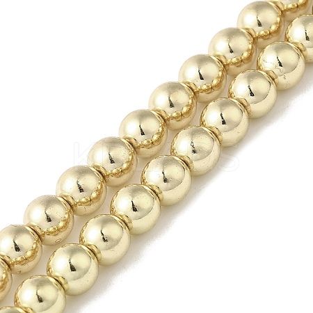 Electroplated Synthetic Non-magnetic Hematite Beads Strands X-G-I364-C03-G-1