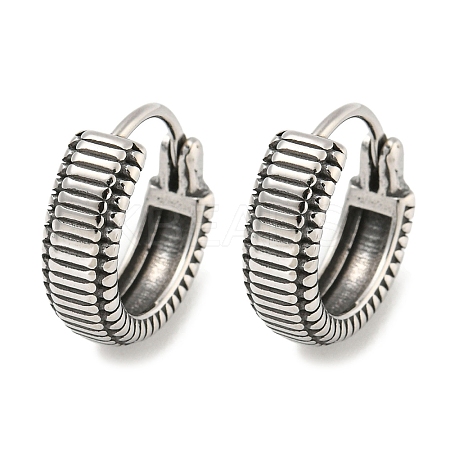 316 Surgical Stainless Steel Hoop Earrings EJEW-D096-09J-AS-1