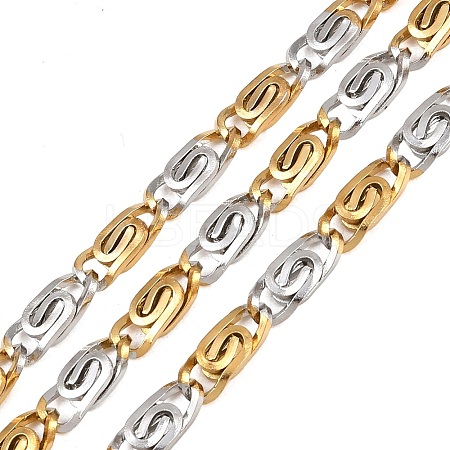 Two Tone 304 Stainless Steel Lumachina Chains CHS-P028-03A-1