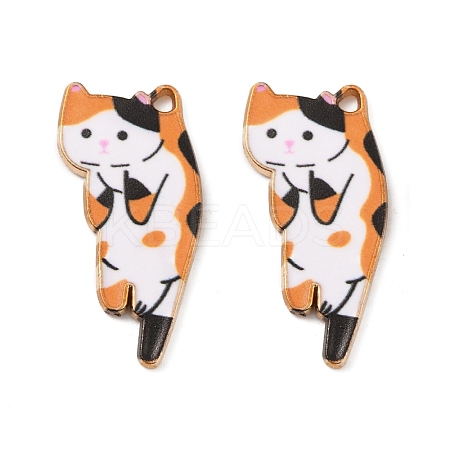 Alloy Enamel Pendants ENAM-WH0054-58D-1