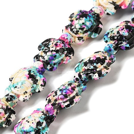Synthetic Turquoise Dyed Beads Strands G-P507-05H-1