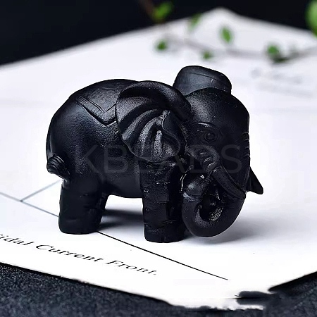 Natural Obsidian Ornament Home Desktop Decoration Craft PW-WG52939-24-1