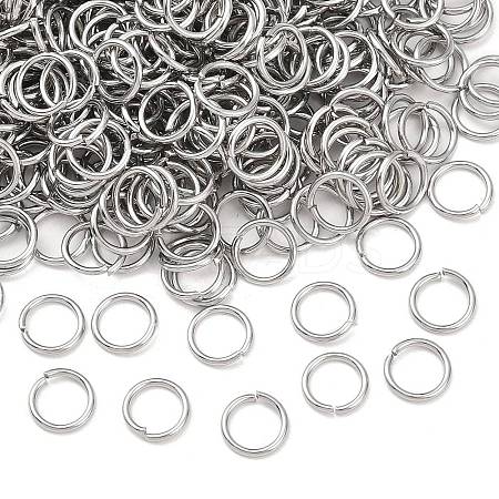 Tarnish Resistant 304 Stainless Steel Open Jump Rings X-STAS-E067-07-8mm-1