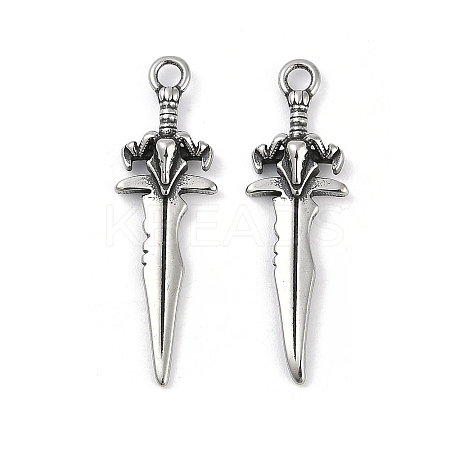 316 Surgical Stainless Steel Pendants STAS-G349-23AS-1