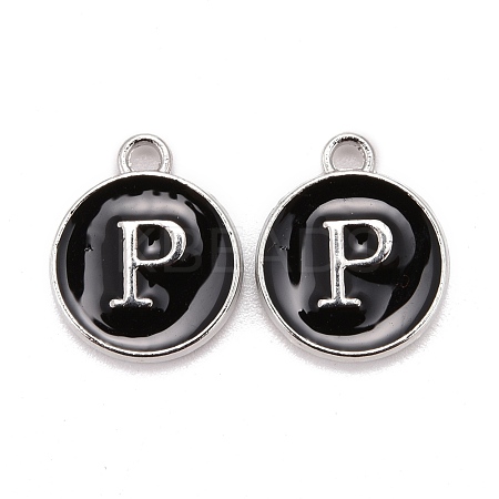 Platinum Plated Alloy Charms ENAM-S118-02P-P-1