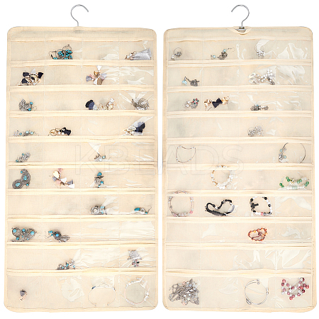 1Pc Non-Woven Fabrics Jewelry Hanging Bag AJEW-CP0007-97-1