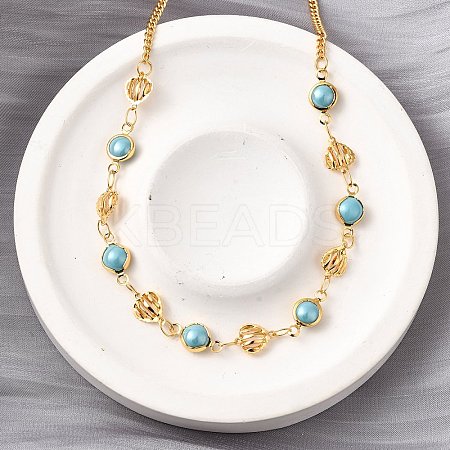 304 Stainless Steel Curb Chain Necklaces NJEW-V009-02G-1
