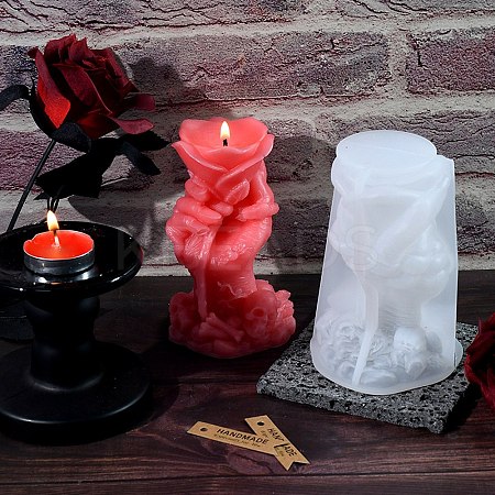 Halloween Skull DIY Silicone Candle Molds DIY-A053-18B-1
