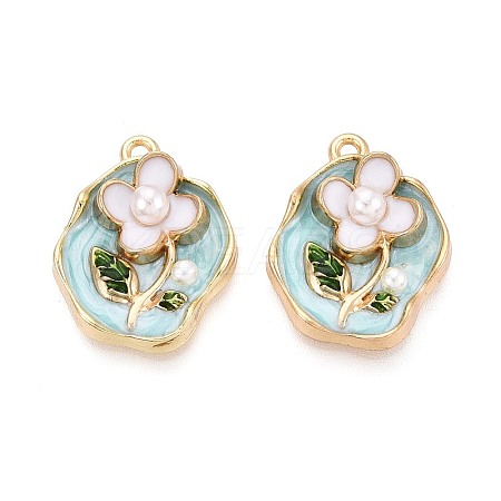 Alloy Enamel Pendants ENAM-K076-11A-G-1