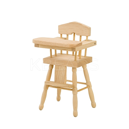 Wood Baby High Chair Miniature Ornaments PW-WG15035-01-1