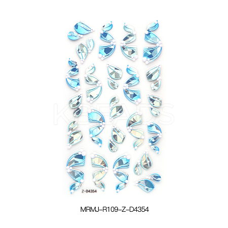 5D Laser Nail Art Stickers Decals MRMJ-R109-Z-D4354-1