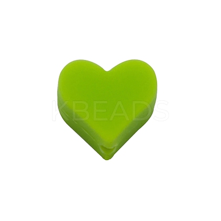 Heart Food Grade Eco-Friendly Silicone Beads LS-SIL-WH0013-56E-1