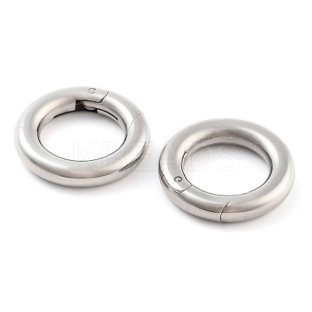 Non-Tarnish 316 Stainless Steel Spring Gate Rings STAS-M296-01P-C-01-1
