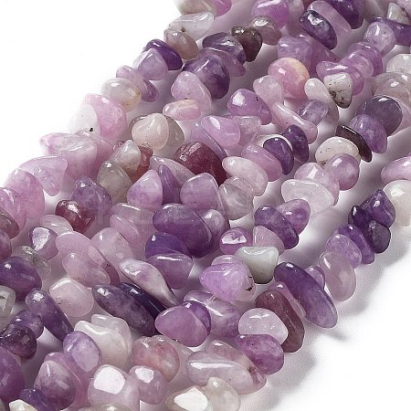 Natural Lilac Jade Beads Strands X-G-P497-03A-06-1